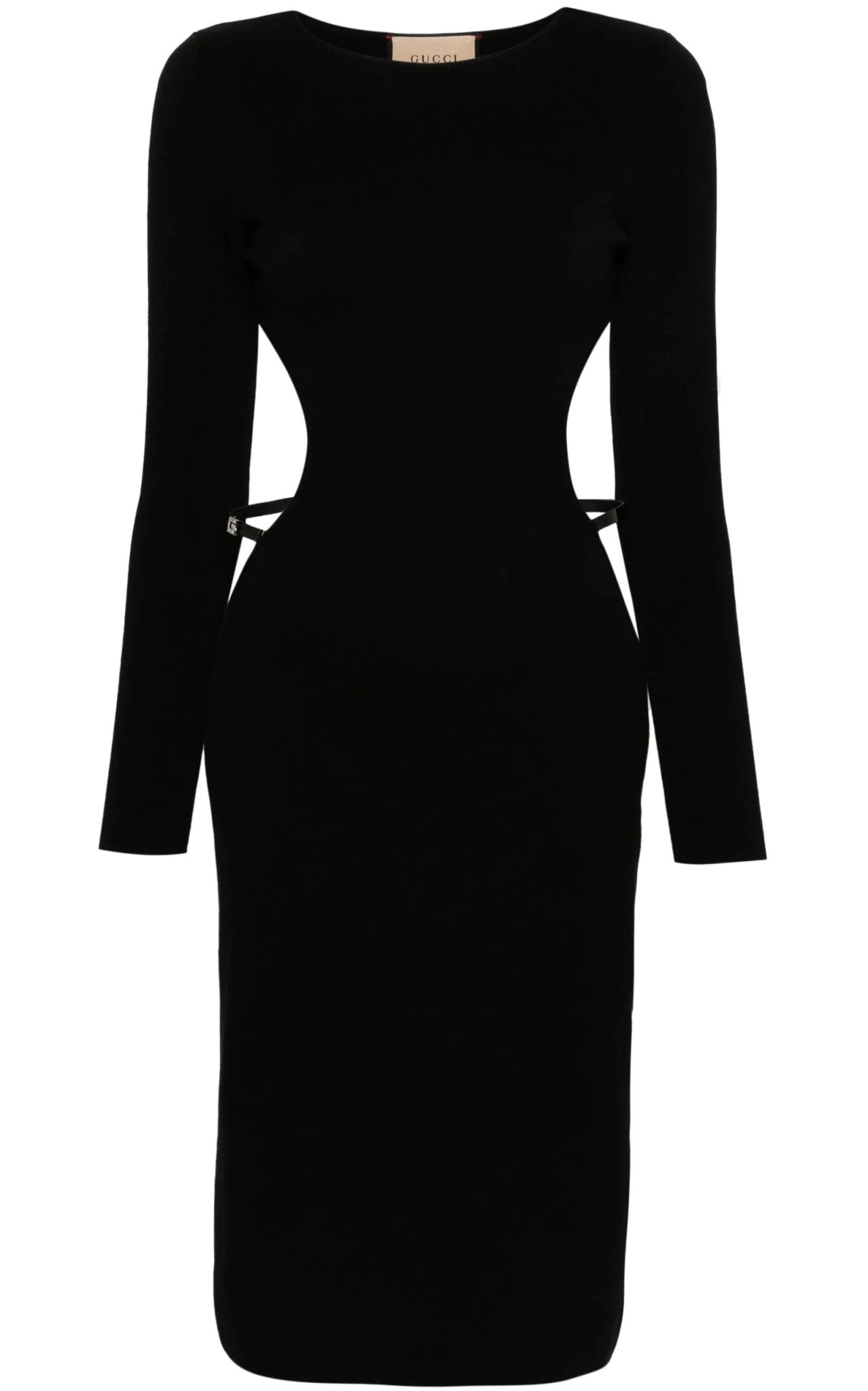 GUCCI ワンピース　黒DHT-S516H Gucci Crystal G Cutout Dress in Black – Runway Catalog