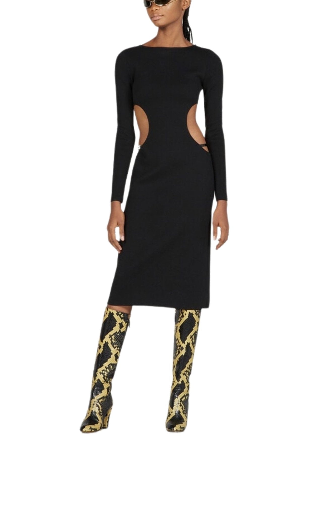 Gucci Crystal G Cutout Dress in Black – Runway Catalog
