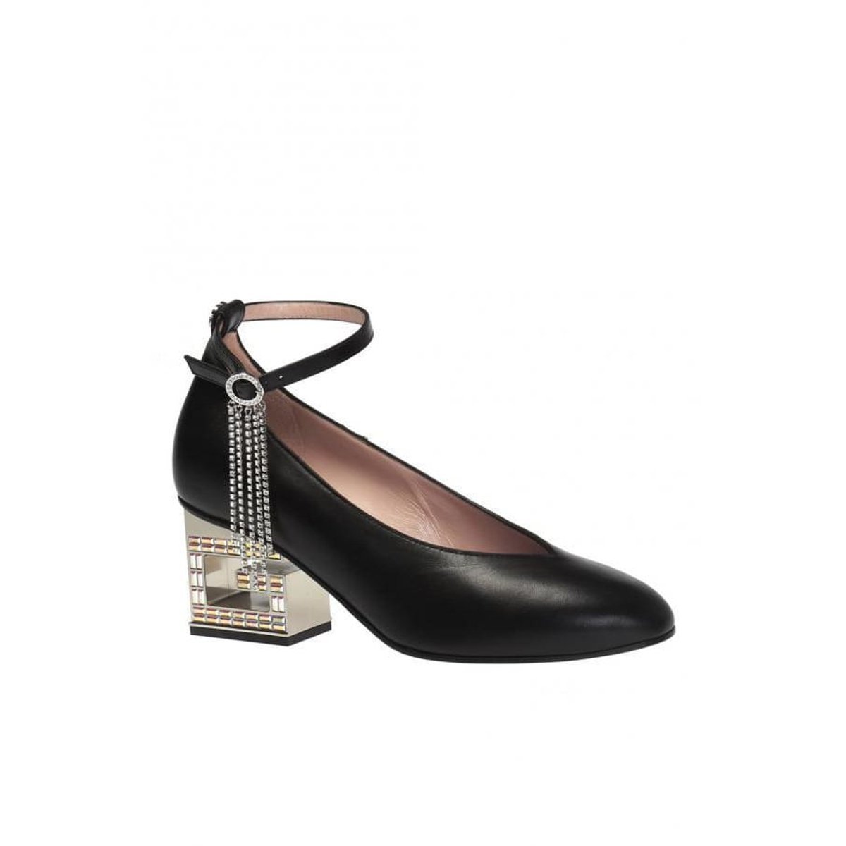 Gucci Crystal Logo Heel Pump - Runway Catalog