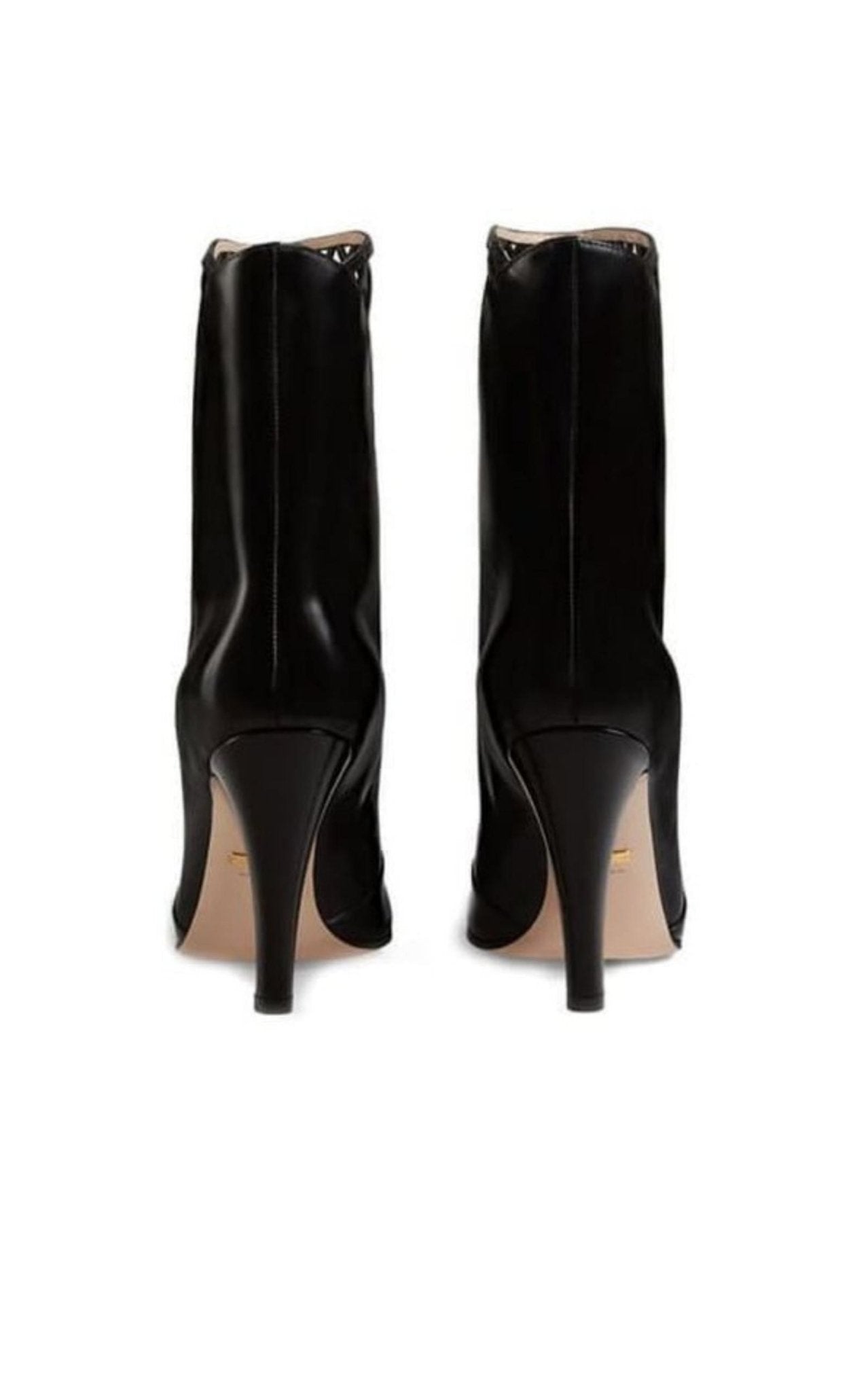 Gucci Cutout Leather Ankle Boots - Runway Catalog
