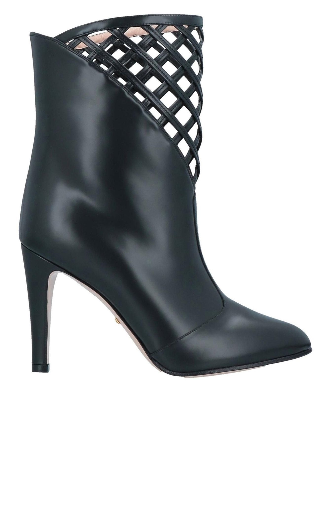 Gucci Cutout Leather Ankle Boots - Runway Catalog