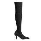Gucci Demi Shimmer GG Over - The - Knee Boots - Runway Catalog