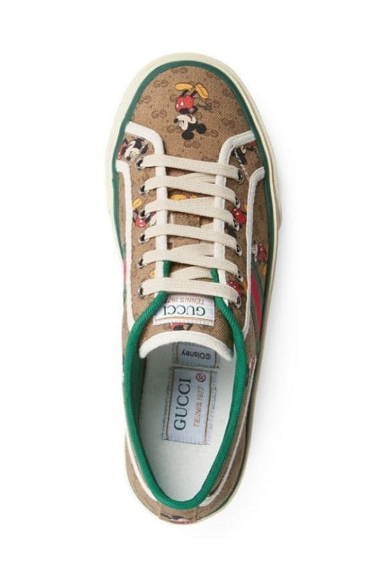Gucci Disney Brown Tennis 1977 Sneakers - Runway Catalog