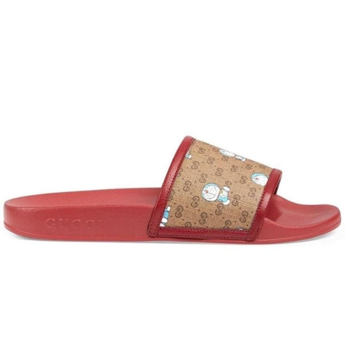 Gucci Doraemon GG Supreme Slides