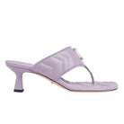 Gucci Double - G Thong Marmont Purple Leather Sandals - Runway Catalog