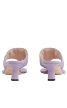 Gucci Double - G Thong Marmont Purple Leather Sandals - Runway Catalog