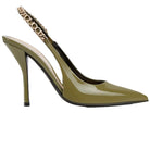 Gucci double strap leather sandals with Double G hardware
