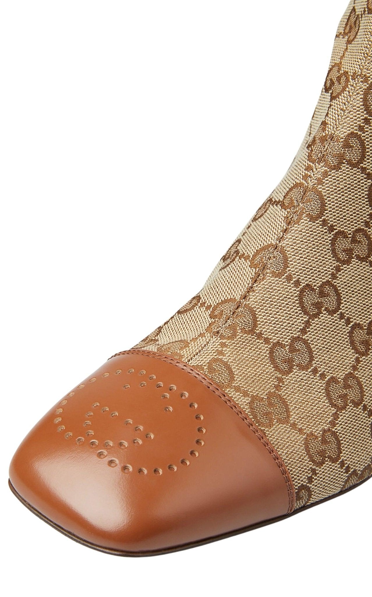 Gucci Ellis GG-Monogram Canvas Knee-High Boots