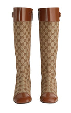 Gucci Ellis GG - Monogram Canvas Knee - High Boots - Runway Catalog