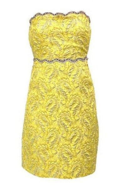 metallic bustier dress Gucci Embellished Metallic Brocade Lurex Bustier Dress – Runway Catalog