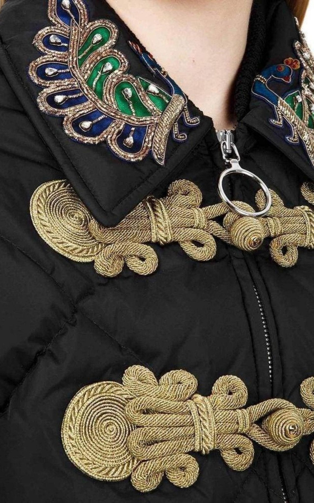 ✨極美品✨GUCCI パールボタンキルティングジャケット（40） 二子玉) GUCCI グッチ 未使用 Double-Breasted Quilted Coat ダブル