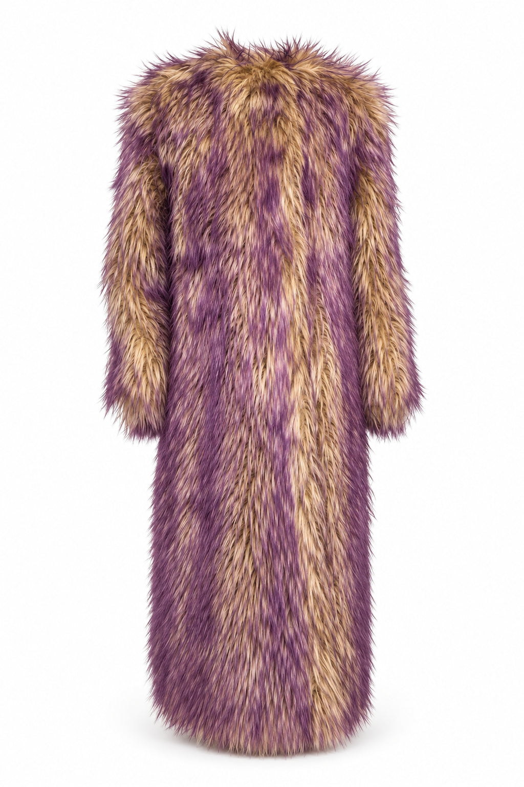 Gucci Faux Fur Coat with Contrast Colored Tips - Runway Catalog
