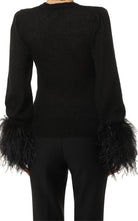 Gucci Feather Cuff Crew Sweater - Runway Catalog