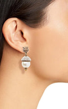 Gucci Feline Head Pearl Drop Earrings - Runway Catalog