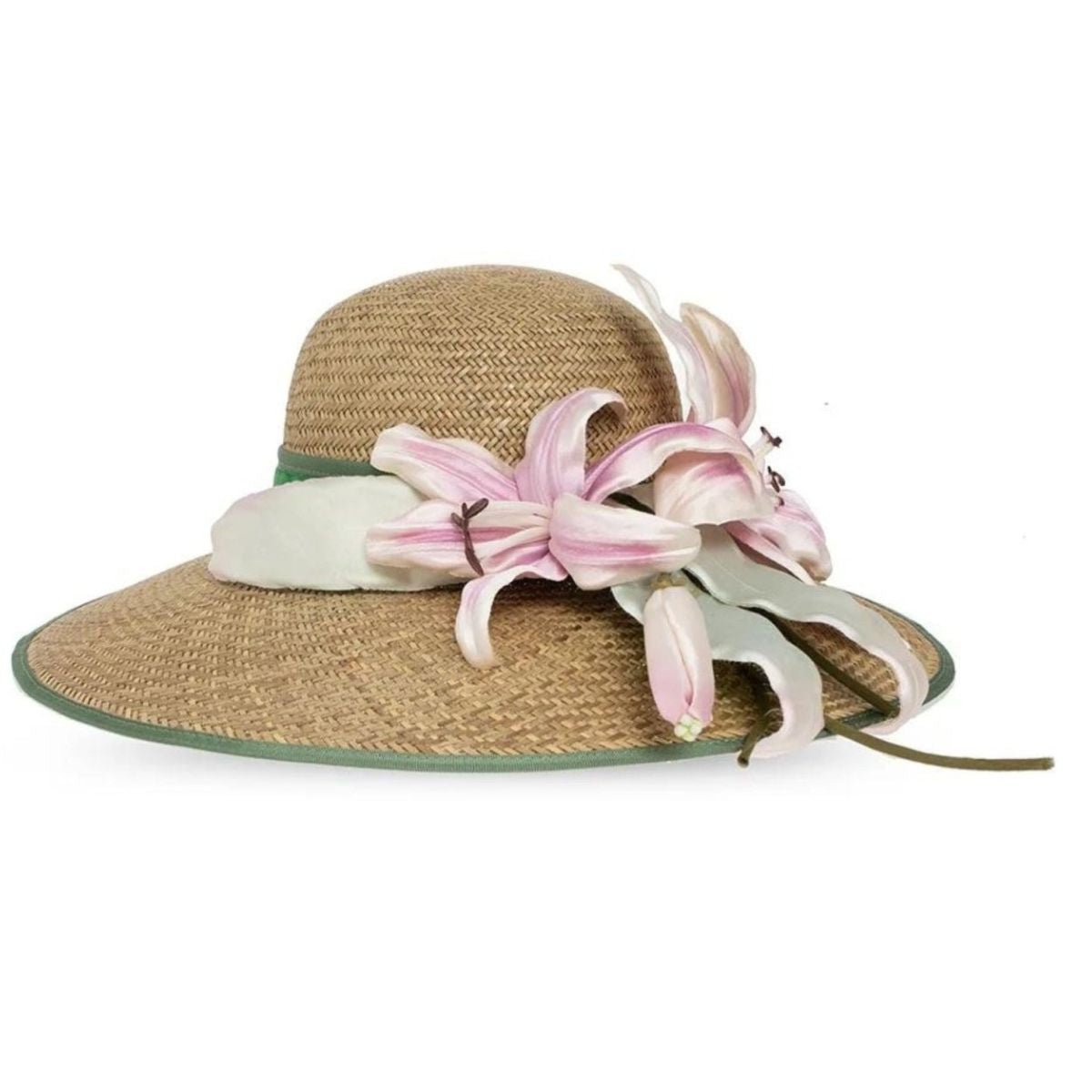 Gucci Floral Detailed Wide Brim Hat - Runway Catalog