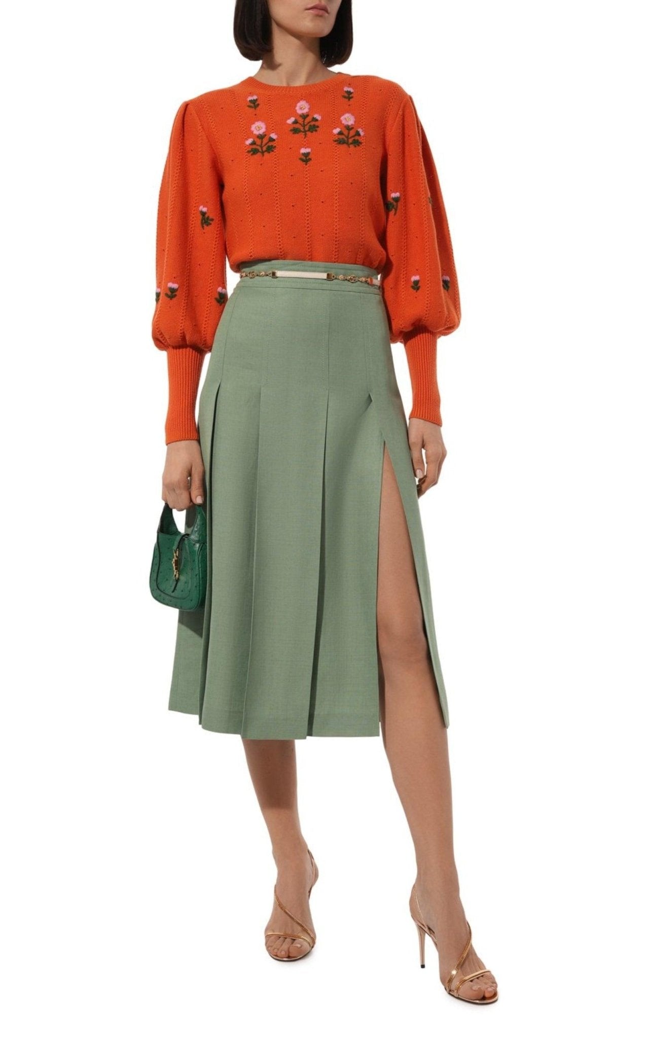 Gucci Floral Embroidered Wool Blend Sweater – Runway Catalog