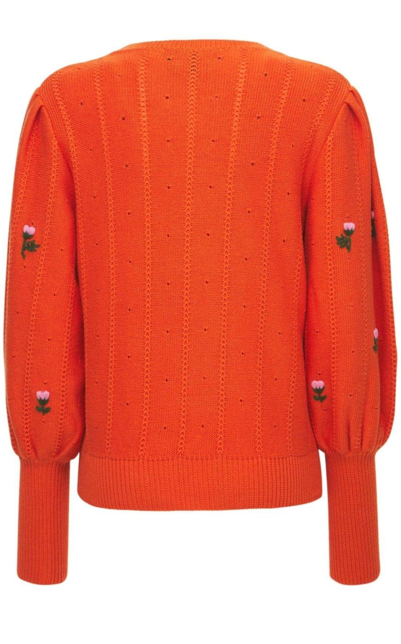 Gucci Floral Embroidered Wool Blend Sweater