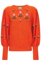 Gucci Floral Embroidered Wool Blend Sweater - Runway Catalog