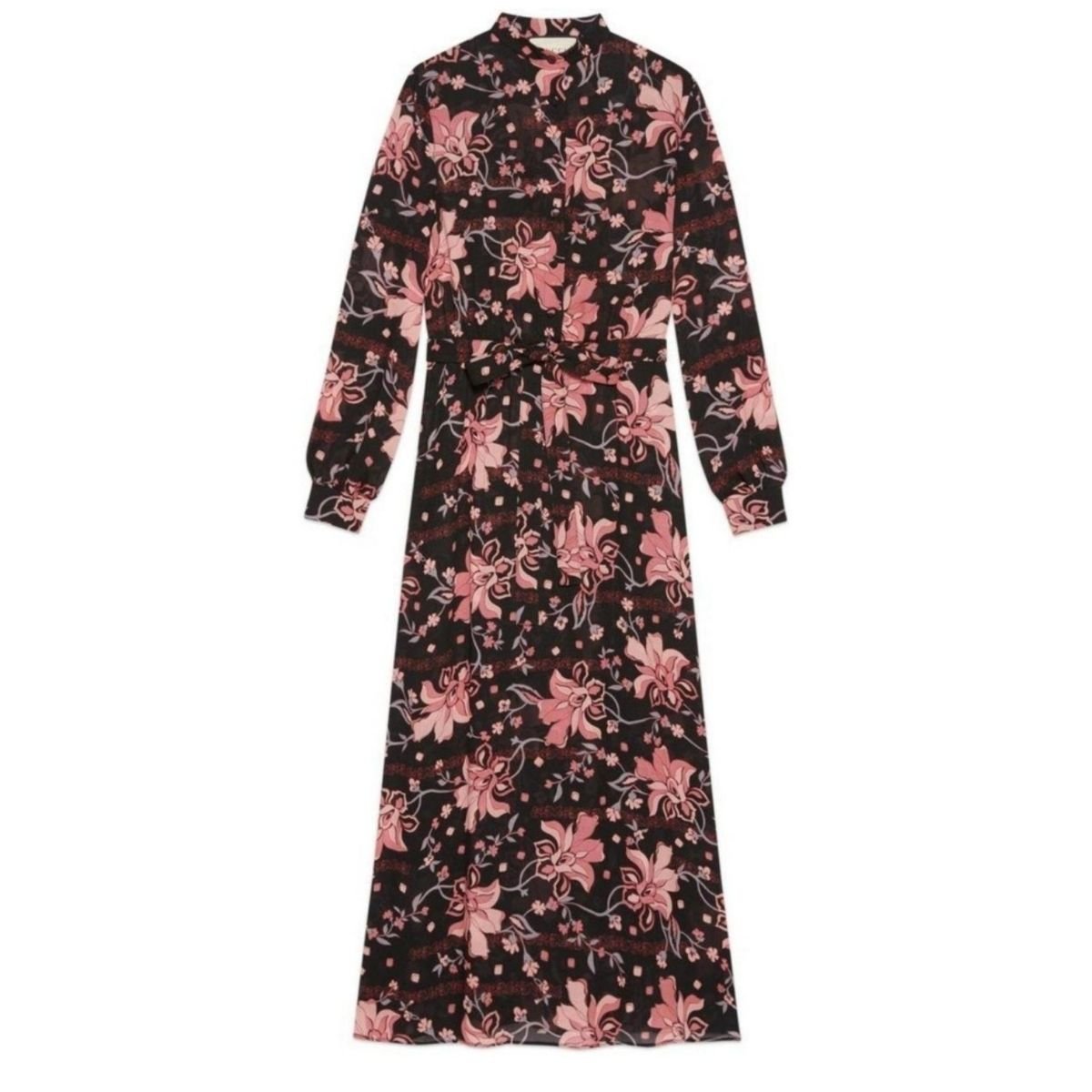 Gucci Floral – Langes Kleid mit Print – Laufsteg-Katalog