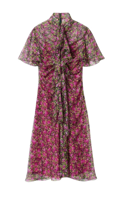 Gucci Floral Print Silk Evening Dress - Runway Catalog