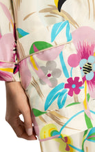 Chemise oversize en soie à imprimé floral Gucci