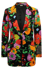 Gucci Floral Print Velvet Blazer - Runway Catalog