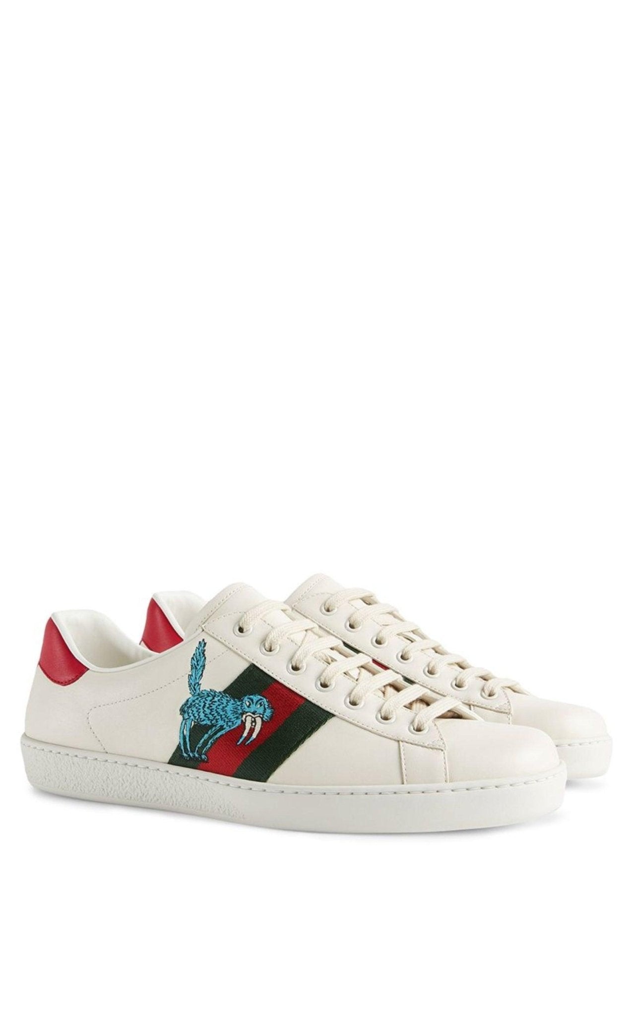 Gucci Freya Hartas Ace Leather Sneakers - Men's - Runway Catalog