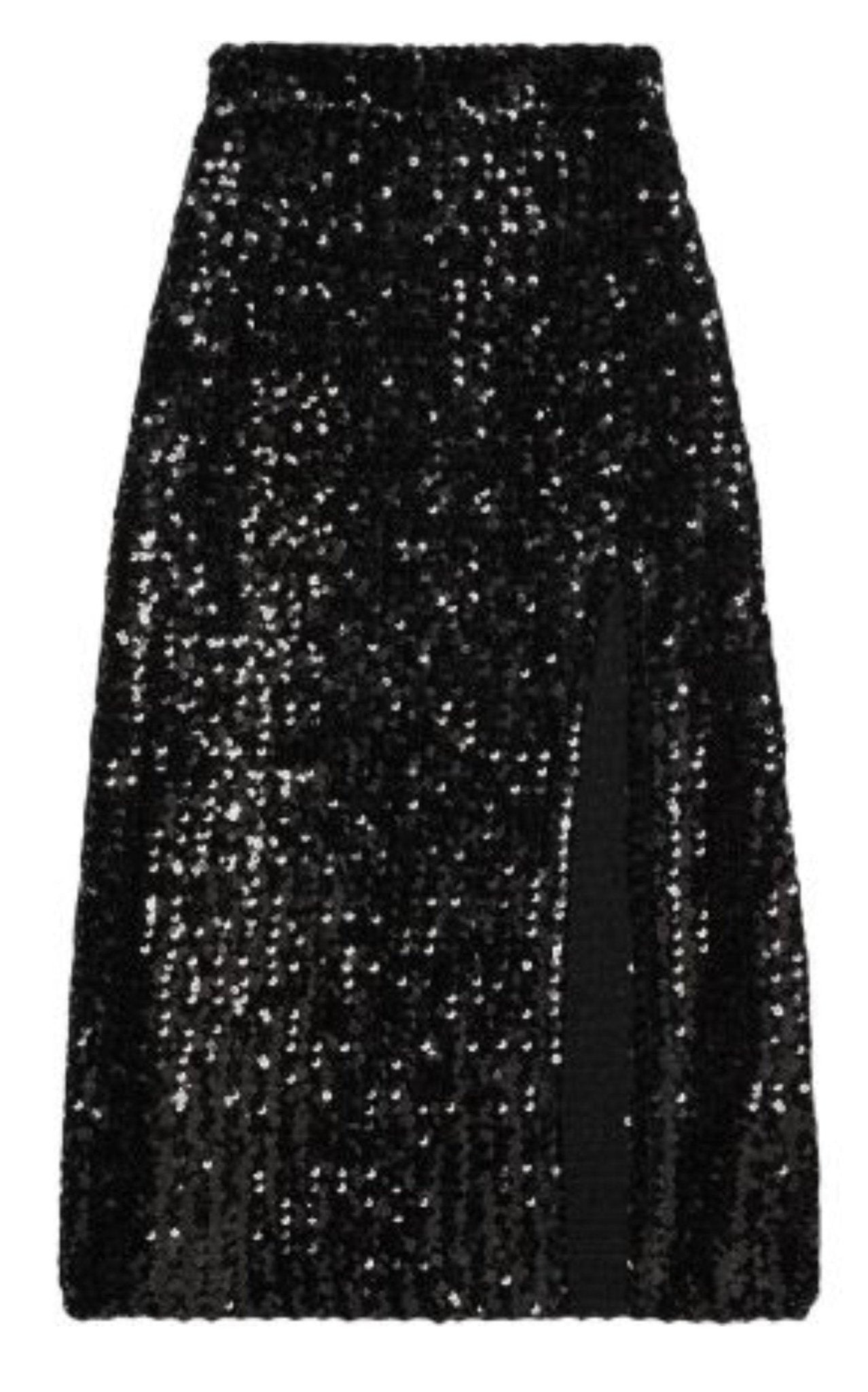 Gucci Front Slit Sequin Embroidered Skirt - Runway Catalog