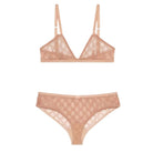Gucci GG All Over Embroidered Tulle Lingerie Set - Runway Catalog