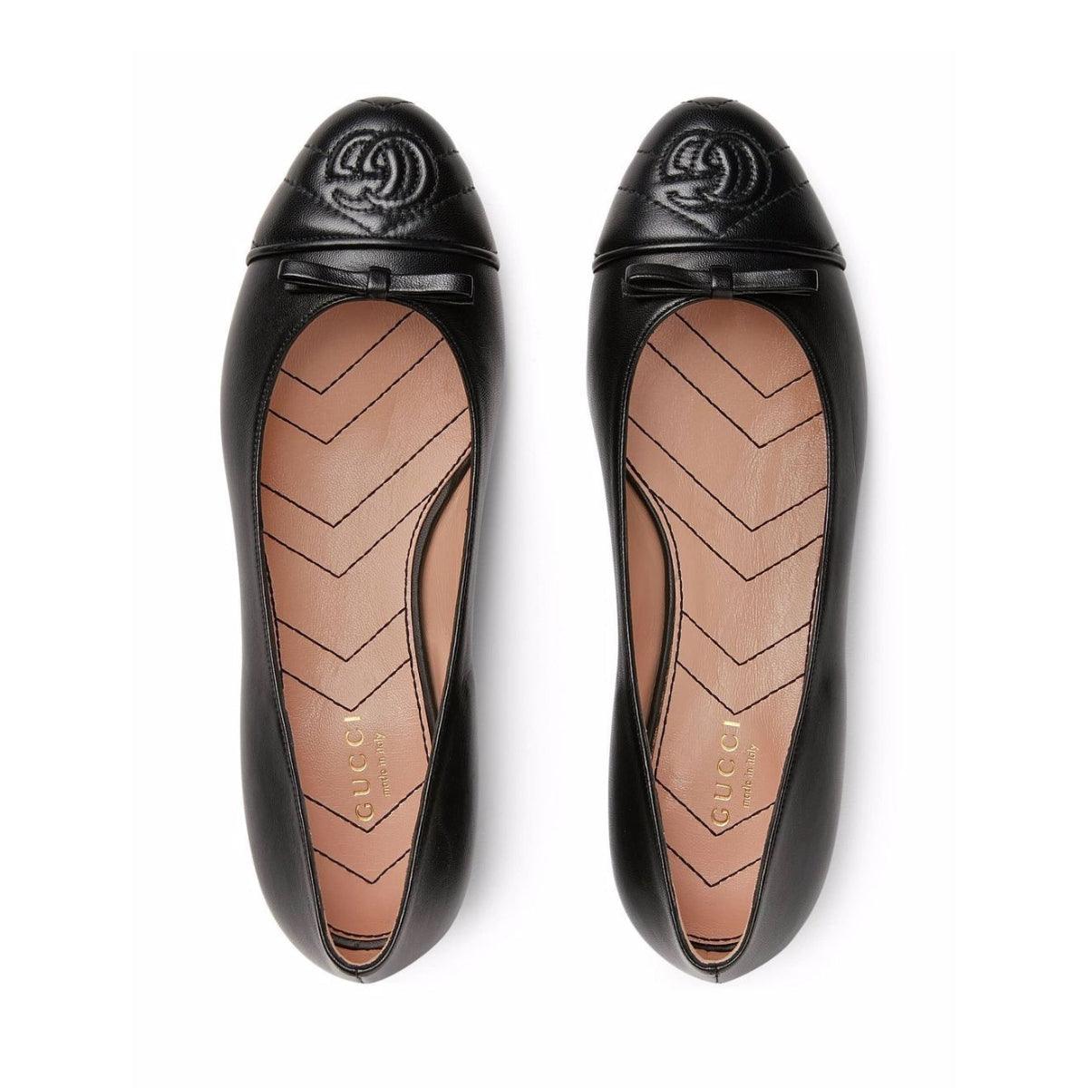 Gucci GG Ballerina Leather Shoes - Runway Catalog