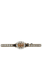Gucci GG Crystal - embellished Leather Choker - Runway Catalog