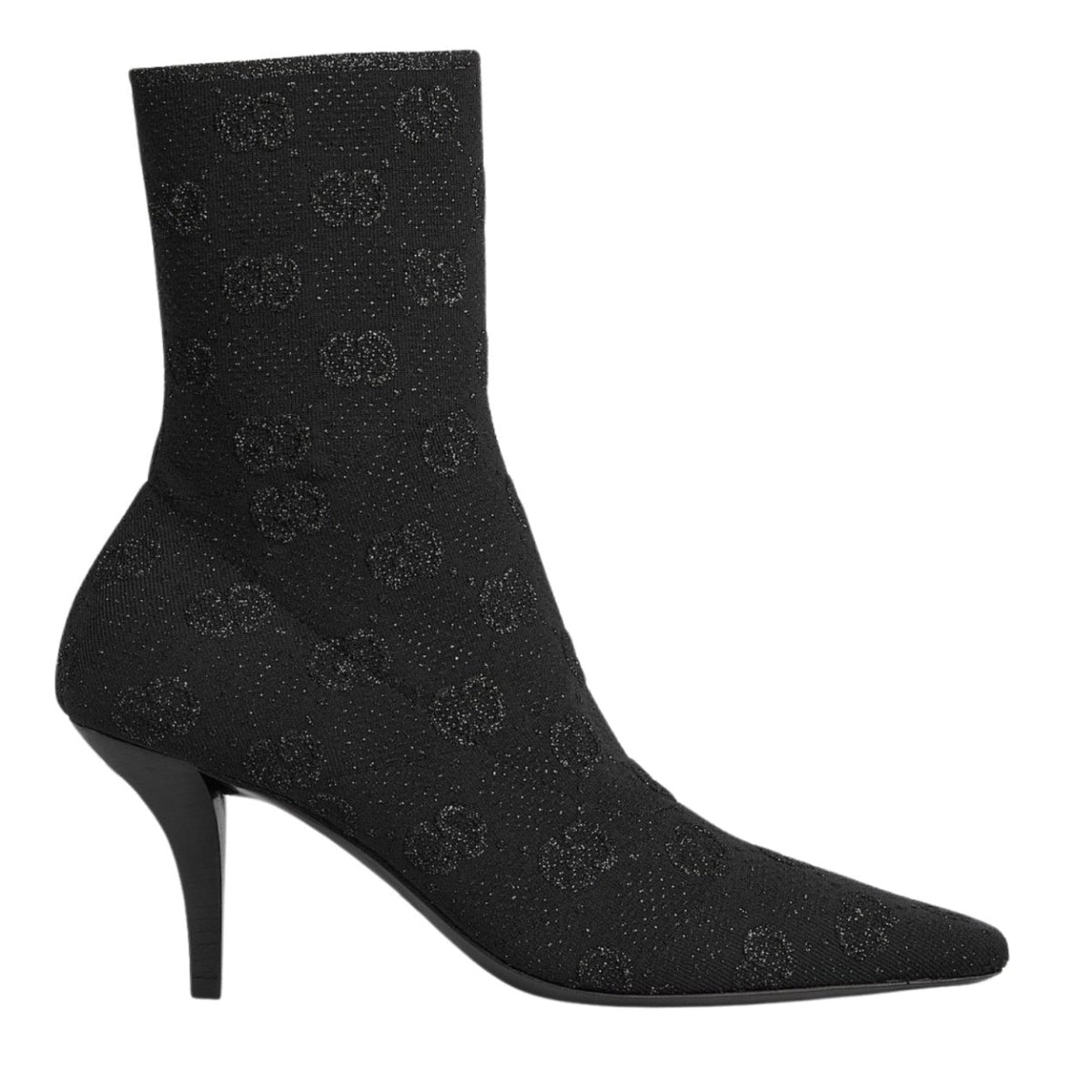 Gucci Black GG Technical Knit Ankle Boots