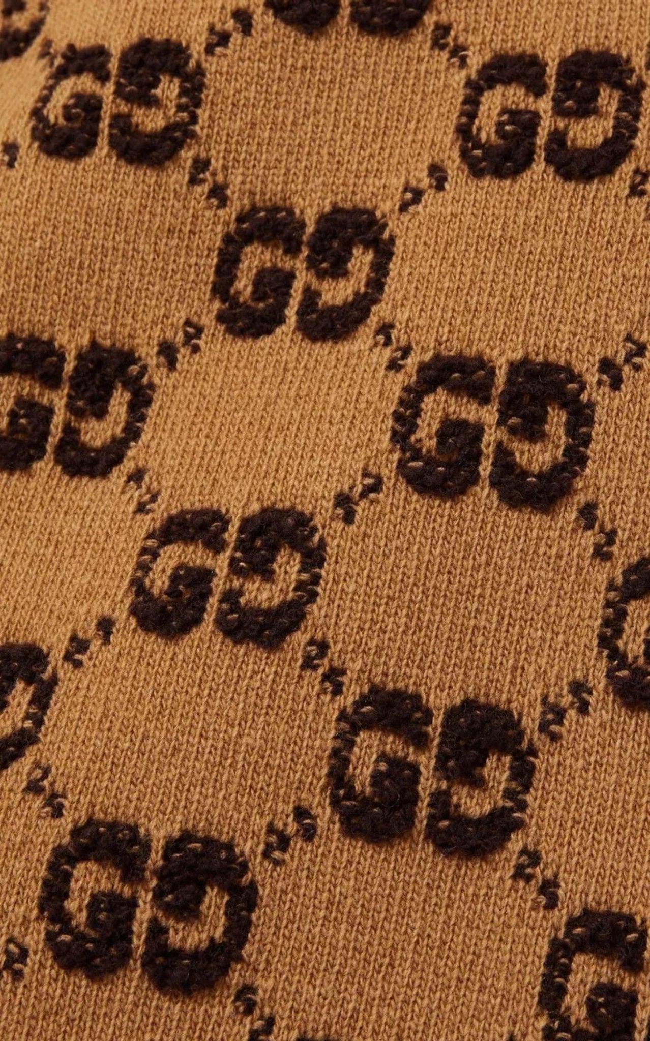 Gucci GG Logo Jacquard Wool Bouclé Midi Skirt