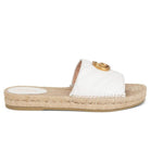 Gucci Gg Logo Quilted Leather Espadrilles - Runway Catalog