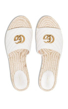 Espadrilles en cuir matelassé avec logo GG Gucci - Catalogue défilé