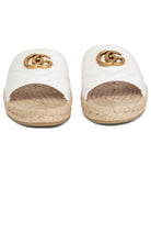 Espadrilles en cuir matelassé avec logo GG Gucci - Catalogue défilé