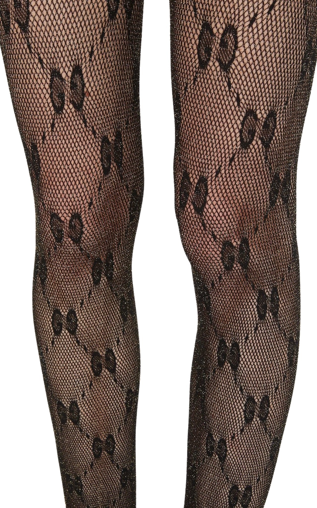 Gucci tights 網タイツ　グッチ　正規品 Gucci: Black GG Tights | SSENSE