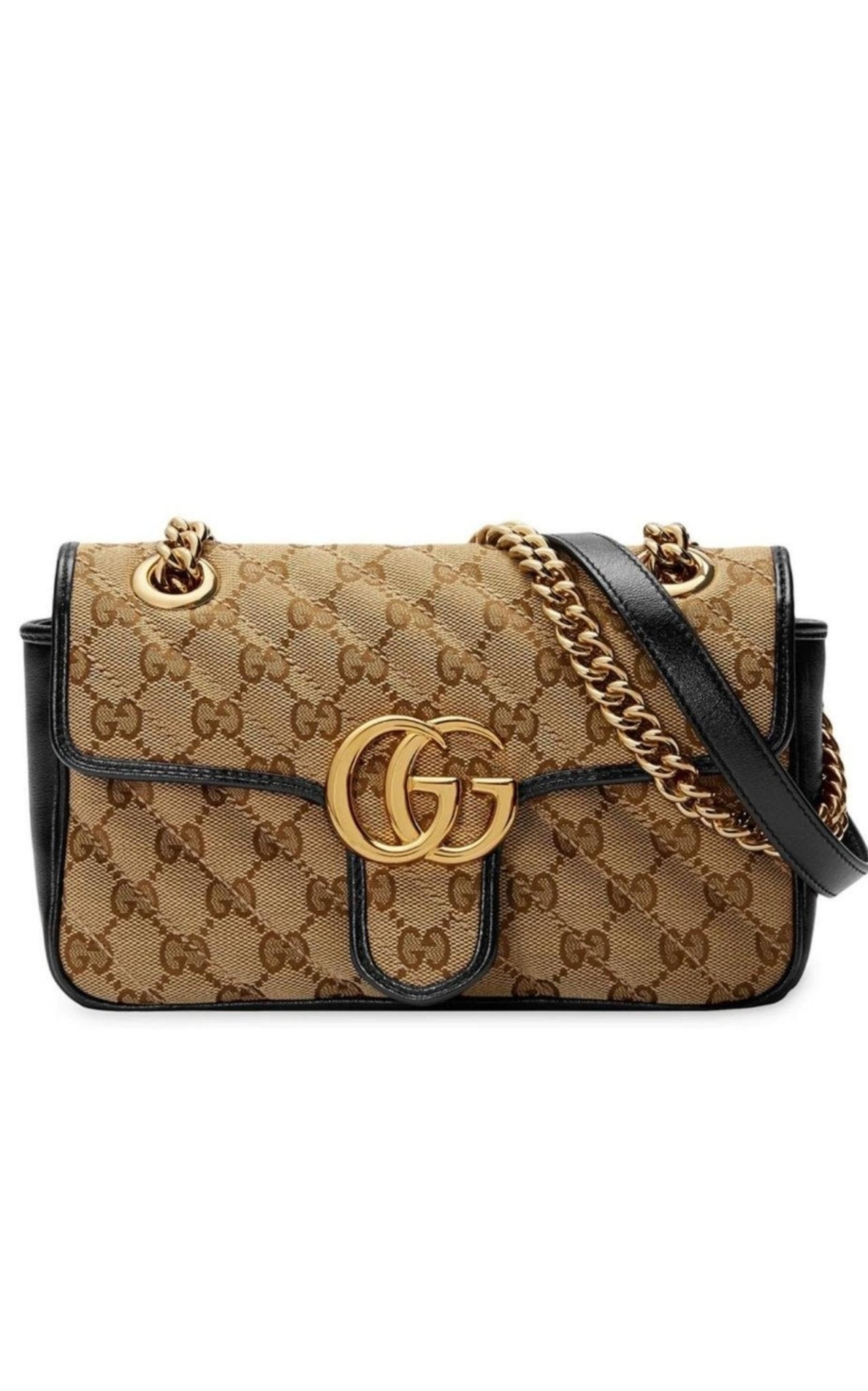 GUCCI GG Marmont ダークブラウンスエードスモールチェーンバック Gucci GG Marmont Matelasse Mini Bag