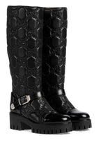 Bottes Gucci GG Matelassé à semelle crantée - Catalogue défilé