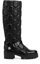 Bottes Gucci GG Matelassé à semelle crantée - Catalogue défilé