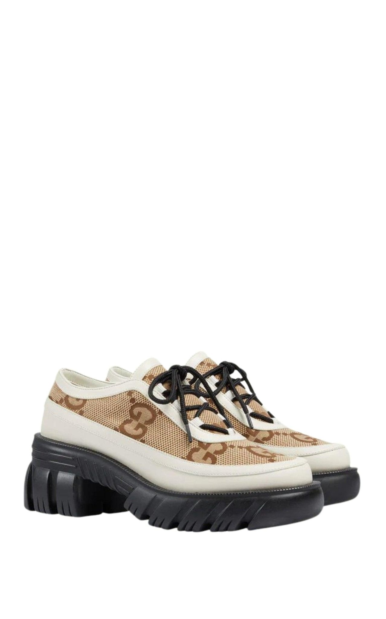 Gucci GG Panelled Lace - up Shoes - Runway Catalog