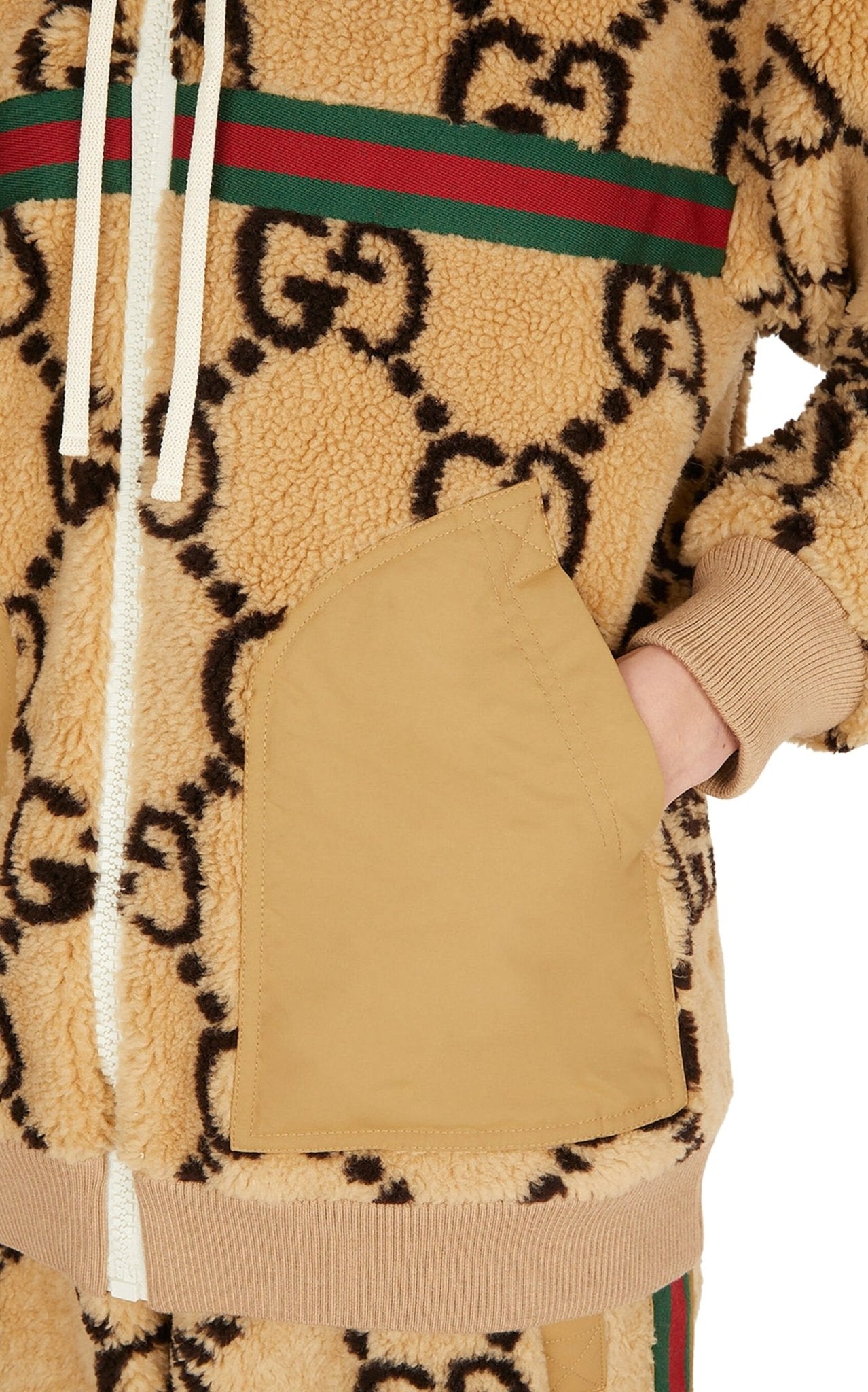 Gucci Gg - pattern Fleece Jacket - Runway Catalog