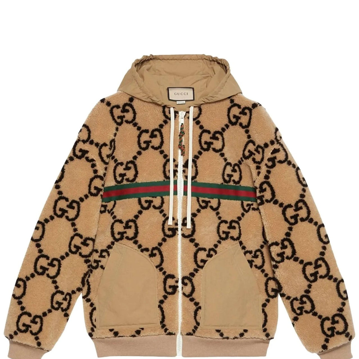 Gucci Gg-pattern Fleece Jacket