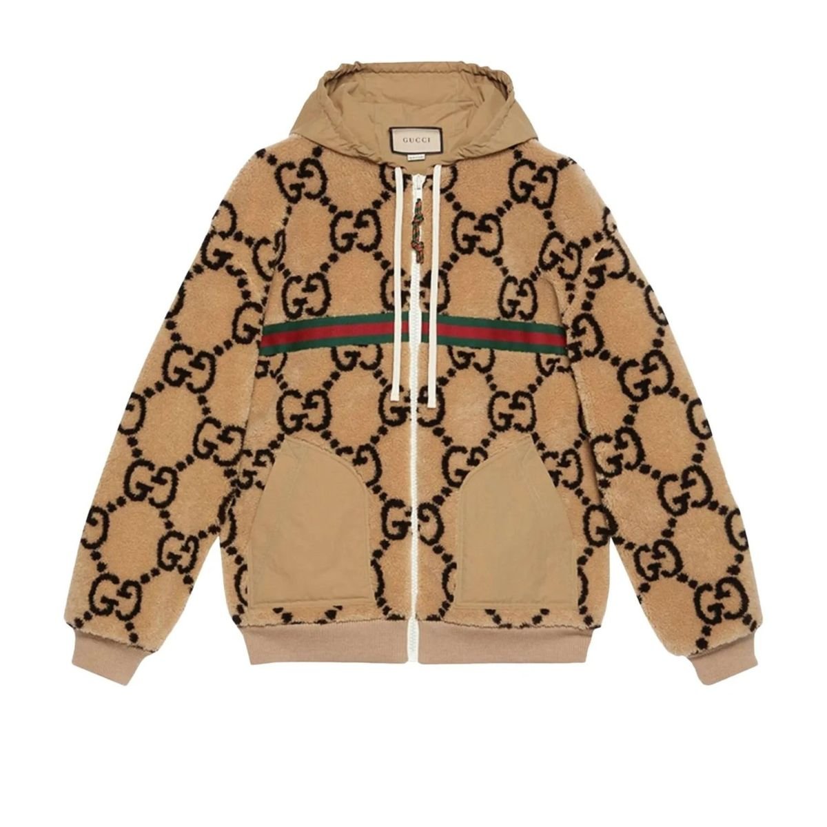 Gucci Gg-pattern Fleece Jacket – Runway Catalog