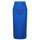Gucci Gg Supreme Blue Silk Skirt - Runway Catalog
