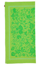 Gucci green GG Supreme floral print silk scarf carré