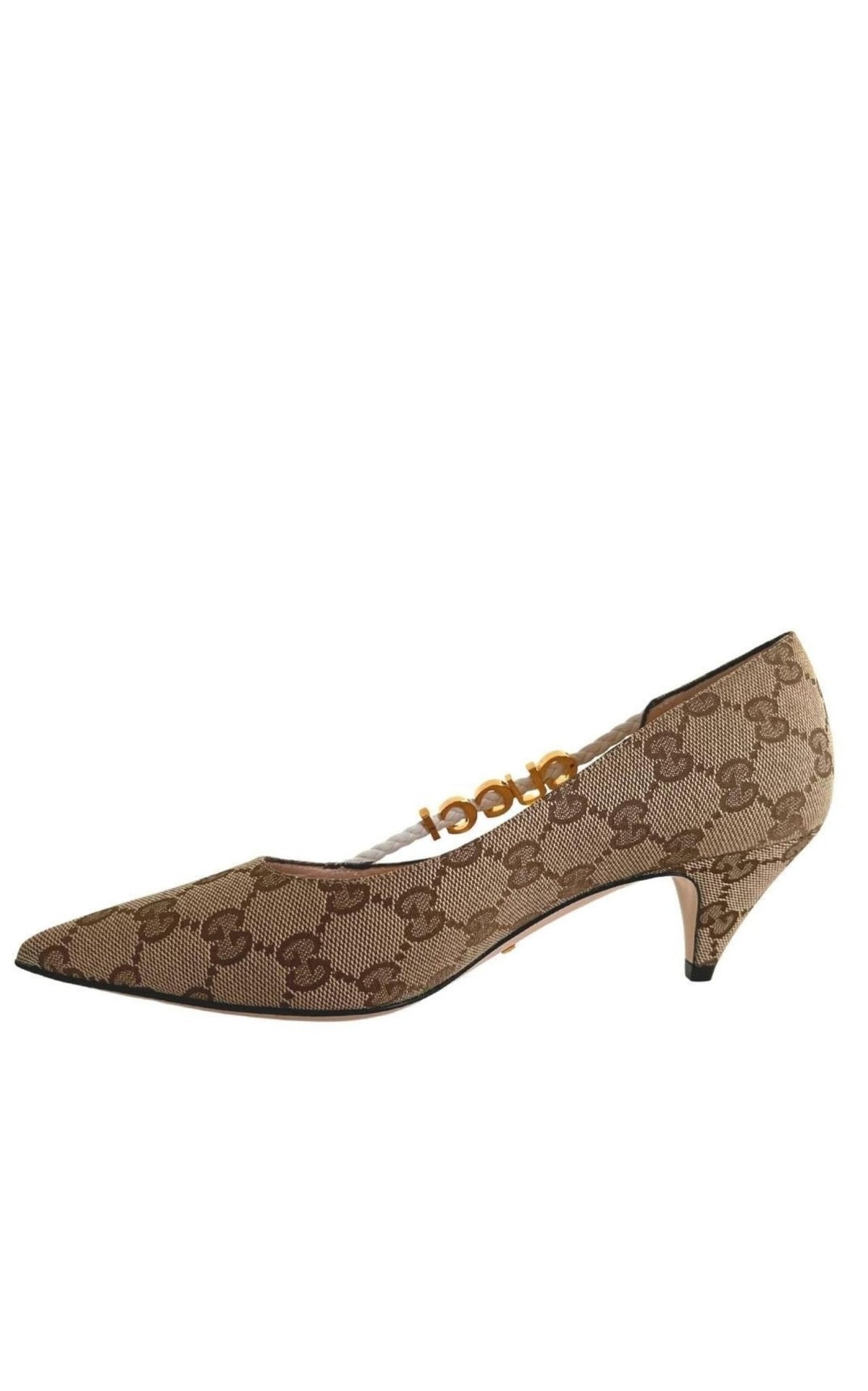 Gucci Gg Supreme Low Heel Pumps - Runway Catalog