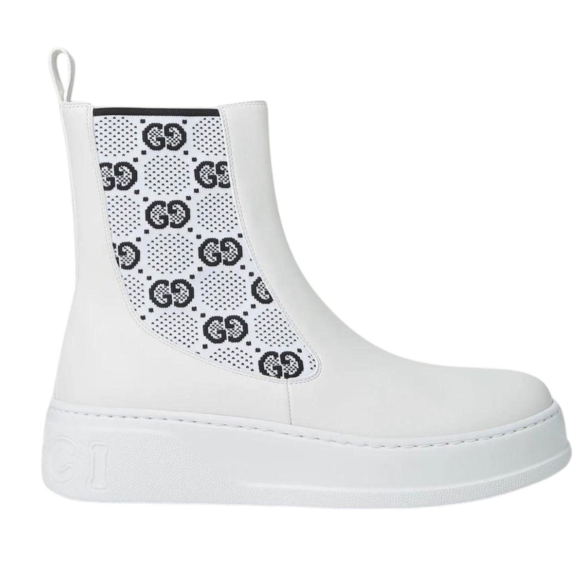 Gucci ホワイトキルティングブーツ 極美品】グッチ GGキルティングブーツ 718386 36 1/2 - メルカリ