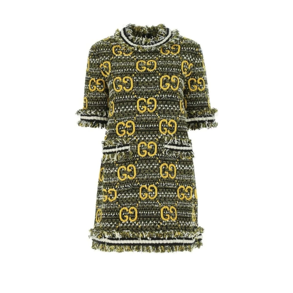 Gucci GG Tweed and Lamé Dress - Runway Catalog