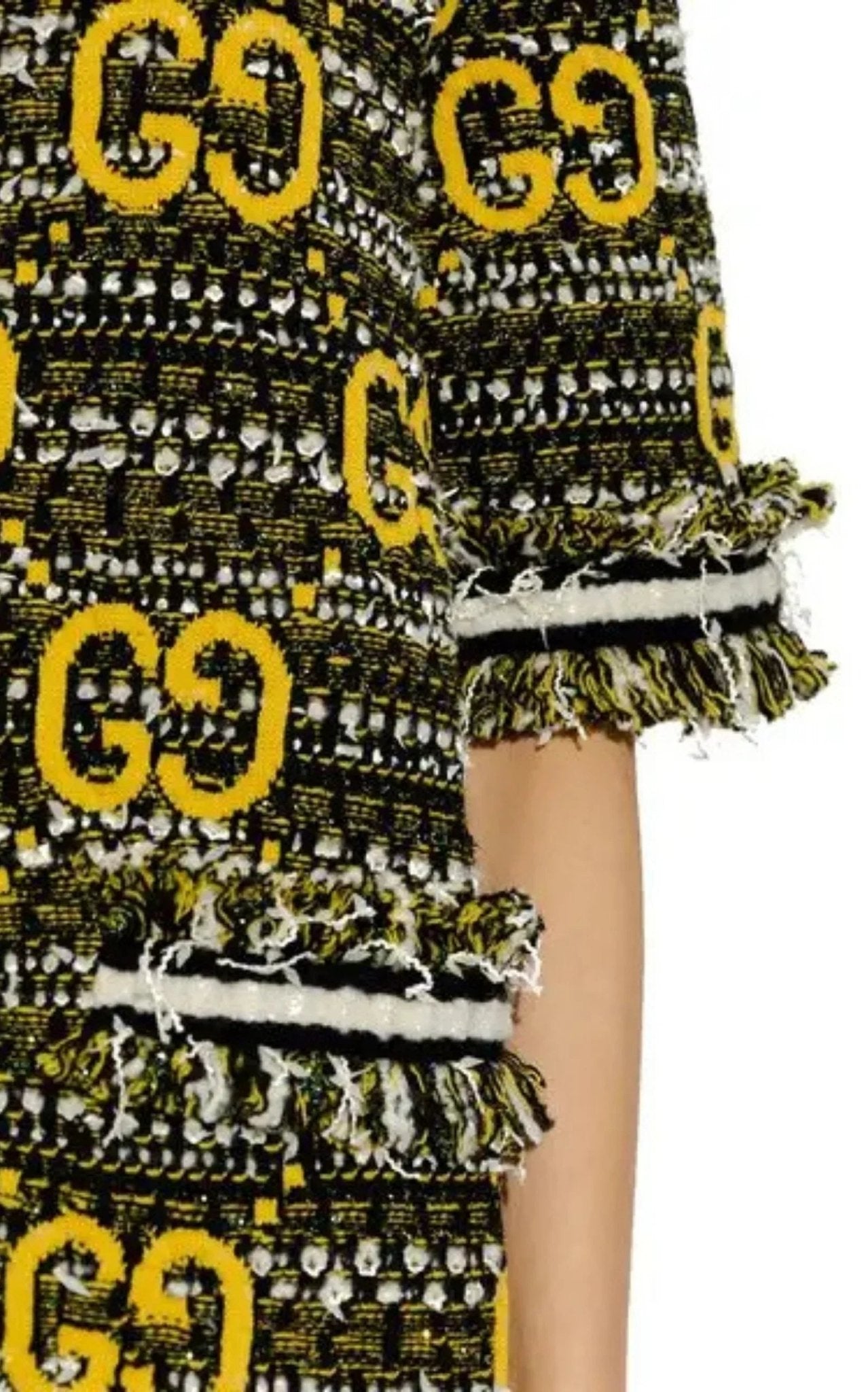 Gucci GG Tweed Lamé Mini Dress